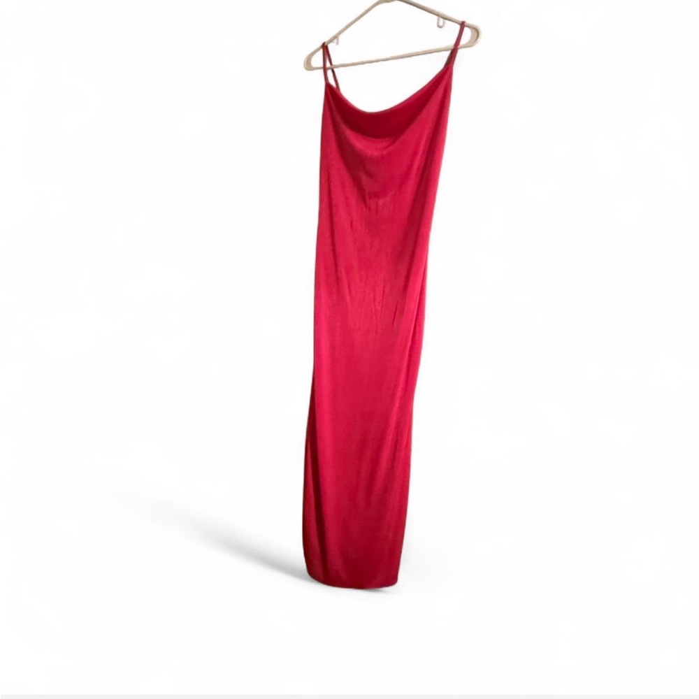 Elegant Hot Pink Slip Dress